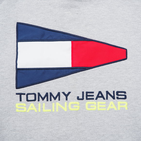 Tommy Hilfiger Jeans Sailing Gear Men's Grey Sweatshirt Sweater Size UK Large - Picture 3 of 13